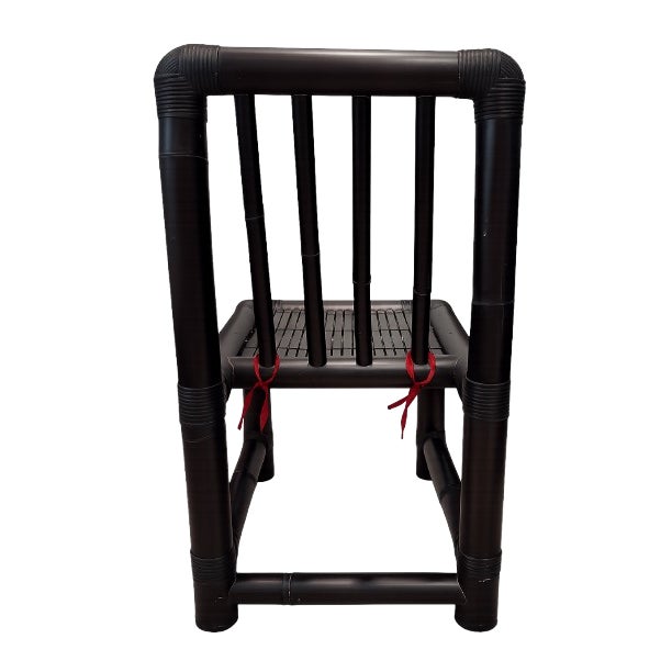 Custom Made Balinese Bamboo Desk & Chair For Sale - Image 4 of 5