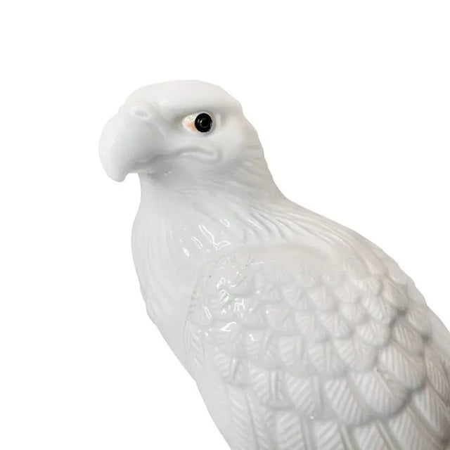 Late 20th Century Japanese Hirado Porcelain Hawk For Sale - Image 5 of 9