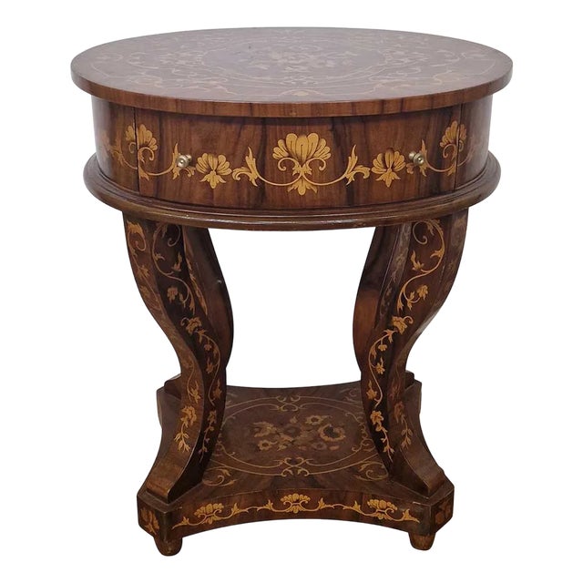 Baroque Coffee Table with One Drawer For Sale