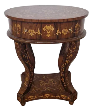 Baroque Coffee Table with One Drawer