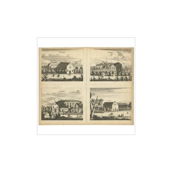 Baldaeus, The Churches of Mallagam, Achiavelli, Mayletti and Oudewil, 1672, Print For Sale - Image 3 of 5