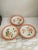 1980s Set of 6 Hand-Painted Peach Blossom Dinner Plates by Casual Classics Stoneware Bring timeless charm to your table...