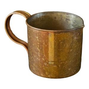 Antique 19th-Century Copper Rum Cup / Naval Measuring Mug – Maritime Interest