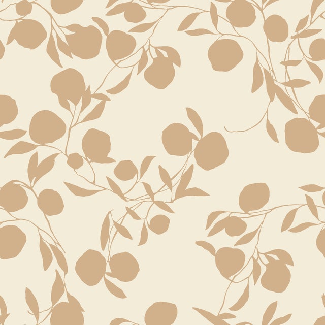 Contemporary Sample - Pomegranate Wallpaper by Susan Hable in Sand For Sale - Image 3 of 3