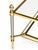 1940s Mid-Century Maison Jansen Brass and Brushed Chrome Two-Tier Coffee Table, France, Circa 1940 For Sale - Image 5 of 8