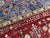 Art Deco Red and Blue Khorjin Saddlebag Design Wool Rug - 4'11" X 6'6" For Sale - Image 3 of 10
