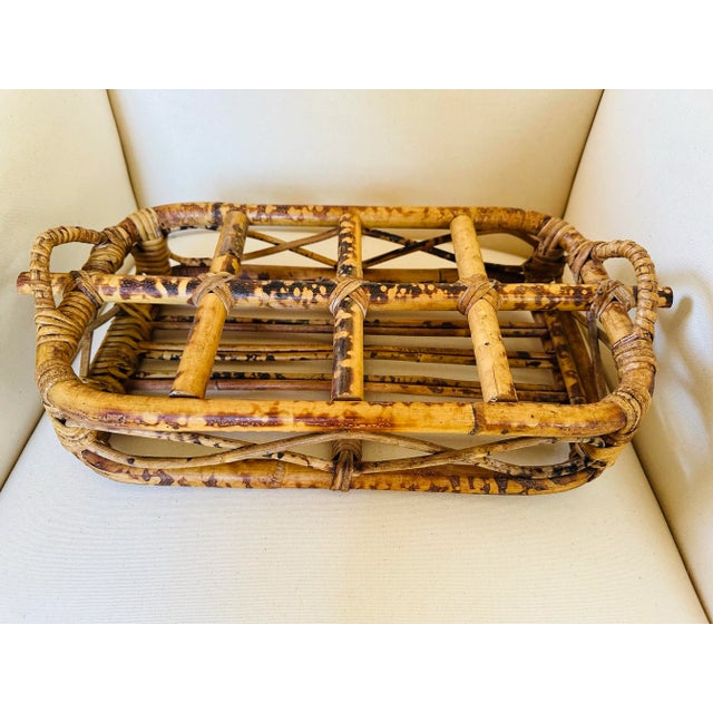 Vintage Rattan Server For Sale In Charleston - Image 6 of 7