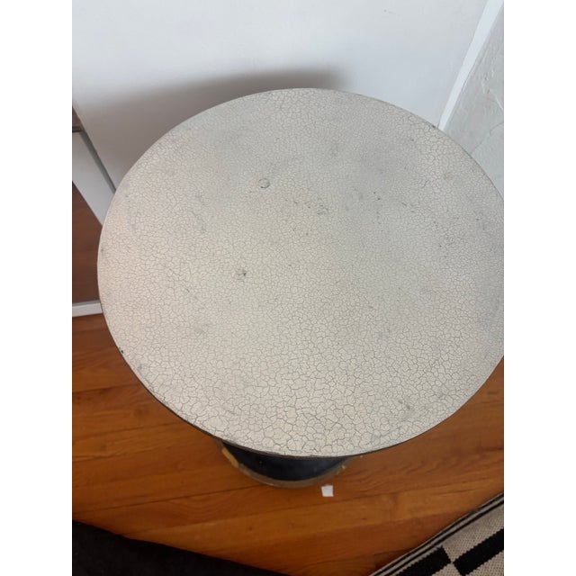 1960s Vintage Plaster Tassel Side Table For Sale - Image 5 of 5