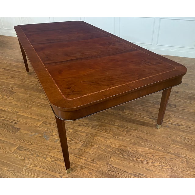 Hepplewhite Mahogany Dining Table by Leighton Hall - Made-To-Order For Sale - Image 10 of 12