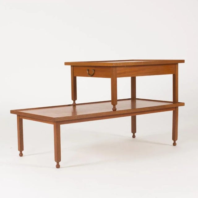 Brown Mahogany Side Table by Josef Frank for Svenskt Tenn, 1950s For Sale - Image 8 of 8