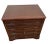 Lateral File Cabinet, Two Locking Drawers Keys, Desk Height Banded Mahogany 1a For Sale - Image 4 of 11