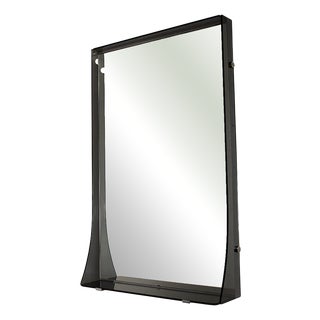 Italian Smoked Glass Mirror, 1970 For Sale