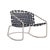Brown Jordan Kantan Aluminum Suncloth Motion Lounge Chair, Dove frame with Marine fabric For Sale - Image 12 of 12