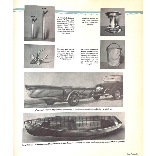 "Yachts by Herreshoff Designers and Builders of Sailing and Power Craft" 1934 For Sale - Image 11 of 12