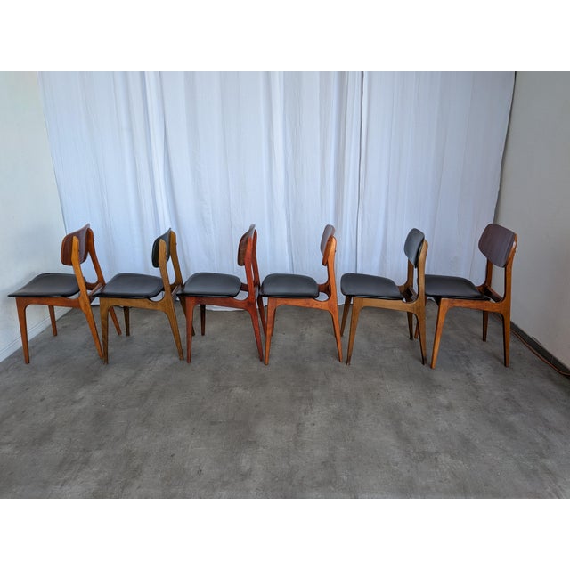 Wood Vintage Dining Chairs by Stol Kamnik, Yugoslavia, 1970s, Set of 6 For Sale - Image 7 of 18