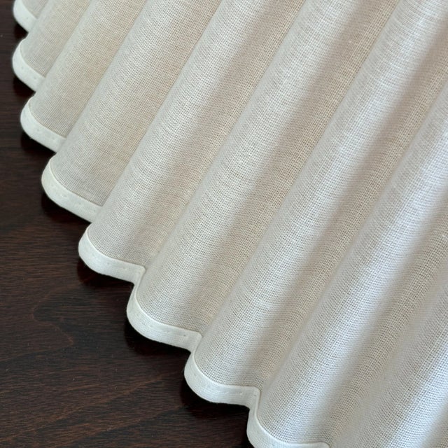 Metal Vintage Mid-20th Century Fluted Empire Lamp Shade For Sale - Image 7 of 11