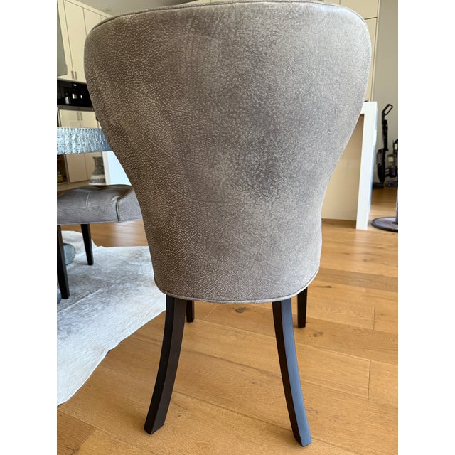 Cisco Brothers 4 X Leather Dining Chair by Cisco Home For Sale - Image 4 of 11