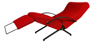 Red P40 Lounge Chair by Osvaldo Borsani for Tecno, 1950