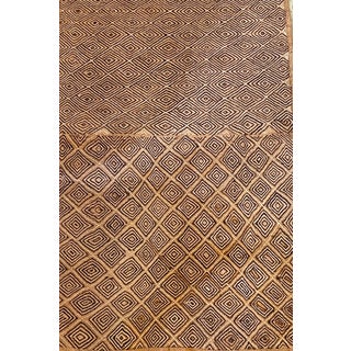 LargeKuba Kasai Velvet Raffia Textile Zaire 37.5" For Sale