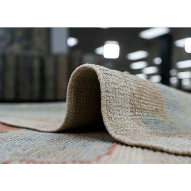 Textile Turkish Oushak Square Rug 13'5" x 14'3" #20430 For Sale - Image 7 of 8
