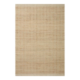 Jean Stoffer x Loloi Cornwall Ivory / Natural 3'-6" x 5'-6" Accent Rug For Sale