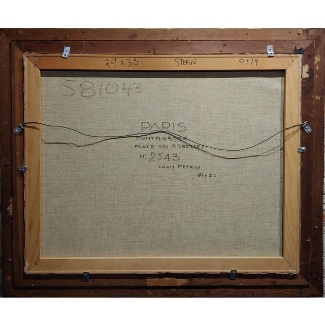 Louis Peyrat -Paris Street Scene - Oil Painting For Sale - Image 10 of 11