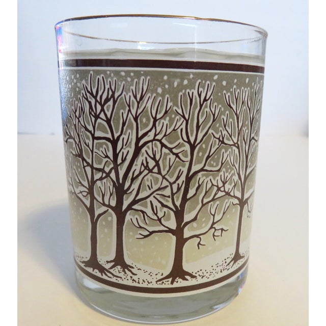1970s Houze Seasons Trees Thermochromic Drinking Cocktail Rocks Glasses - Set 4 For Sale In Dallas - Image 6 of 12