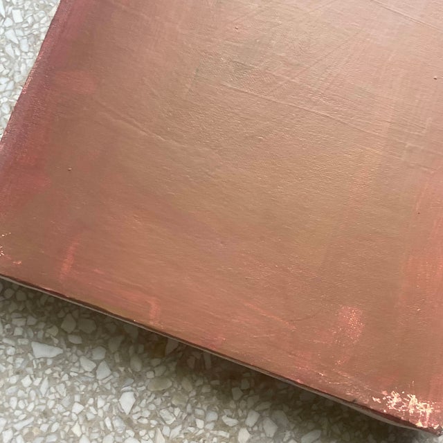 Wood Vintage Russell Christoffersen Abstract on Canvas Painting For Sale - Image 7 of 9