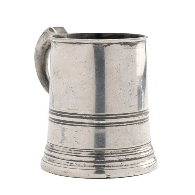 Metal Yates & Birch Pewter Half Pint Mug (1839-1860) For Sale - Image 7 of 13