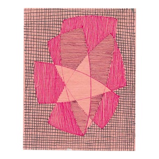 1980s William Glen Davis Miniature Geometric Drawing For Sale