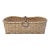 Hand-Woven Oak Splint Basket With Horse Bit Handle by Elizabeth Worley For Sale