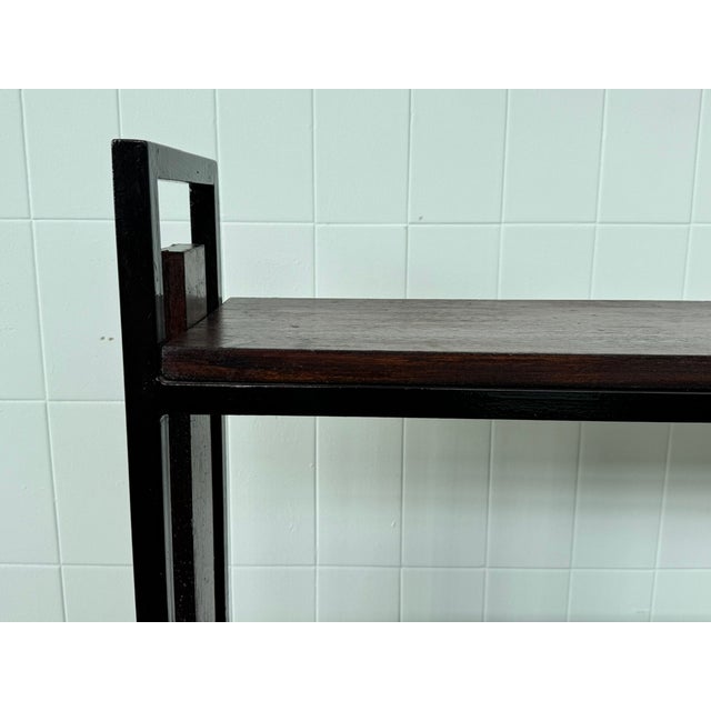 Vintage Industrial Italian Bookcase in Iron and Wood, 1970s For Sale - Image 14 of 16