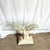 Boho Chic Boho Chic Sculpted Ceramic Glass Rope Banana Leaf Console Table For Sale - Image 3 of 7