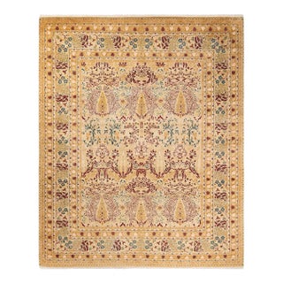 Mogul, One-of-a-Kind Hand-Knotted Area Rug in Ivory, 8' 2" x 10' 3" For Sale