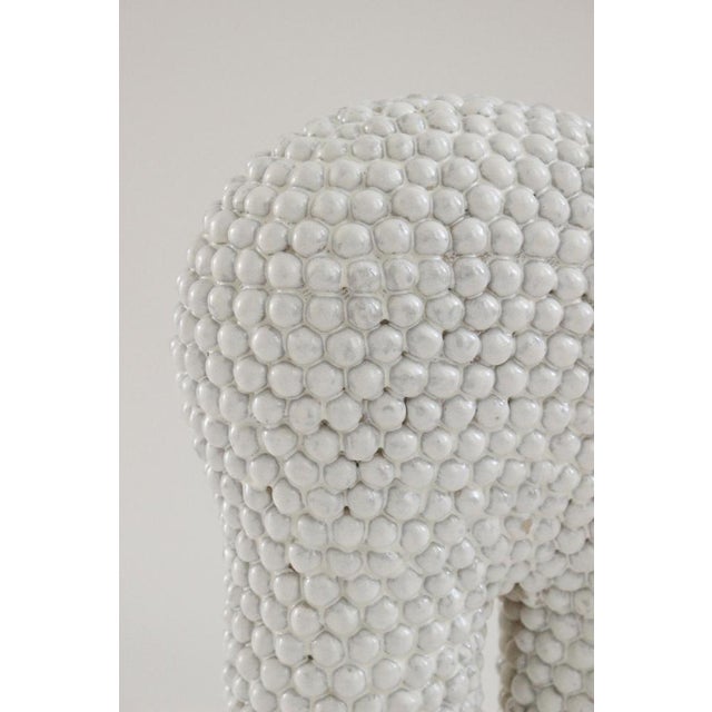 Nuée #1 Glazed White Stoneware Lamp by Elisa Uberti For Sale - Image 4 of 10