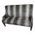 Vintage Southern Furniture Co. Hollywood Regency Snow Leopard Velvet Settee For Sale