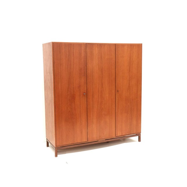 Vintage Three-Door Wardrobe, 1960s For Sale - Image 4 of 7