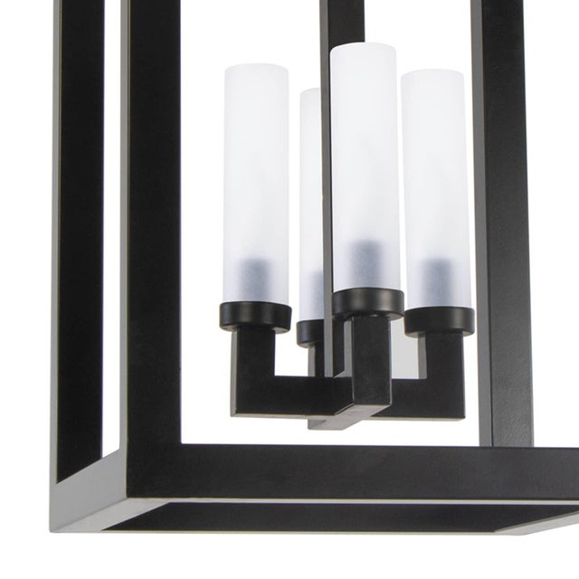 Coastal Living Montecito Iron Outdoor Lantern, Black, Large For Sale In Detroit - Image 6 of 8