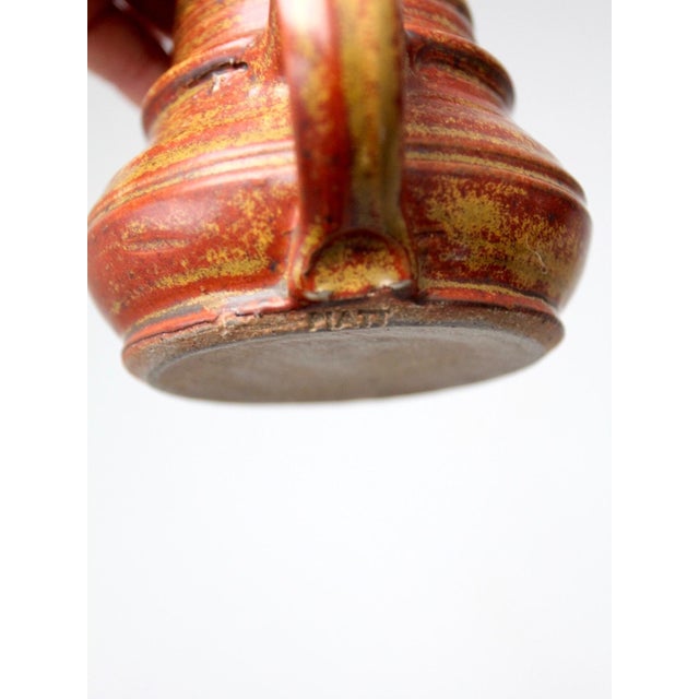 Mid-Century Charles Piatt Studio Pottery Oil Lamp For Sale - Image 4 of 6
