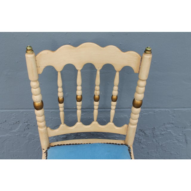 1940s Wood/ Patinated Occasional Chair For Sale - Image 5 of 8