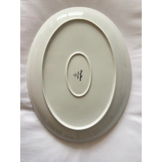 Vintage Cherry Blossom Fine China Platter 1067, Made in Japan Sakura Spring Pink Gray Silver For Sale In Miami - Image 6 of 9