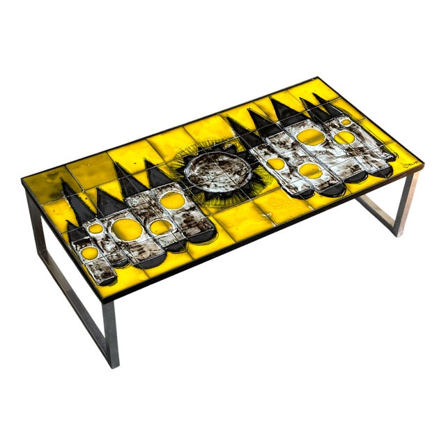 Ceramic Coffee Table by Juliette Belarti, 1960s For Sale