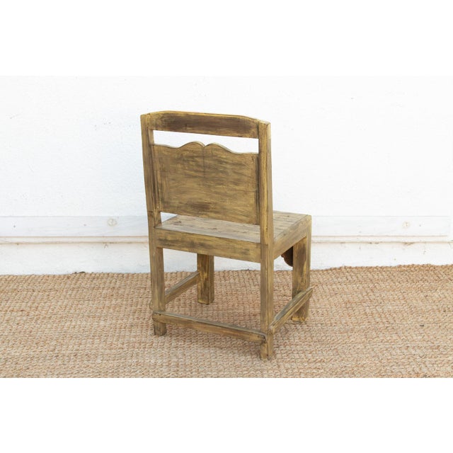 Carved Spanish Colonial Crest Chair For Sale - Image 4 of 9