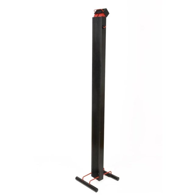 Stilnovo Italian Black Aluminum Zagar Floor Lamp by Silvio Carpani for Stilnovo, 1978 For Sale - Image 4 of 10