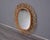 1960s Vintage Italian Oval Mirror With Rattan Frame, Circa 1960s For Sale - Image 5 of 12