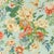 Sanderson Emperor Peony Wallpaper in Jade/Apricot - a Sample For Sale