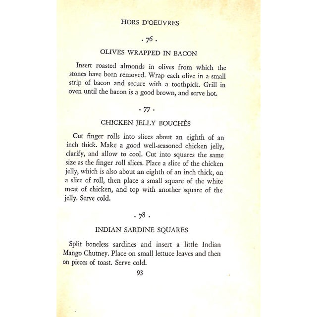 1930s "Elsie De Wolfe's Recipes for Successful Dining" 1934 De Wolfe, Elsie (Lady Mendl) For Sale - Image 5 of 9