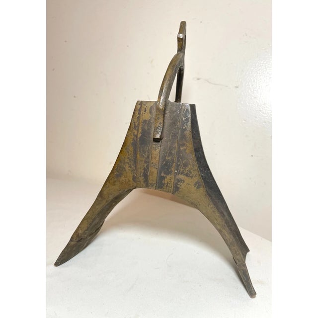 19th Century Large Antique 18th Century African Mali Handmade Bronze Riding Horse Stirrup For Sale - Image 5 of 14