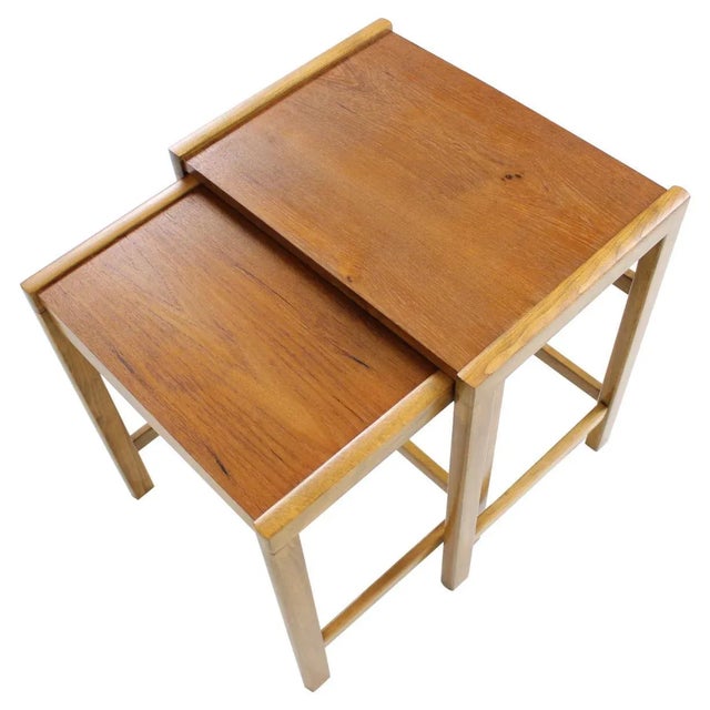Vintage Scandinavian Teak Nesting Table Set, 1960s For Sale - Image 9 of 9