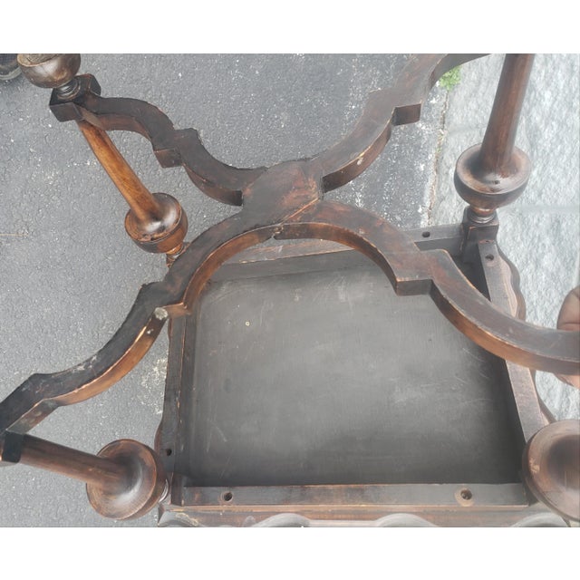 Early American William and Mary Walnut and Burl Side Table, Circa 1890s For Sale In Washington DC - Image 6 of 7